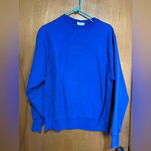 Champion reverse‎ weave Royal Blue Crewneck Sweatshirt Plain Minimalist medium